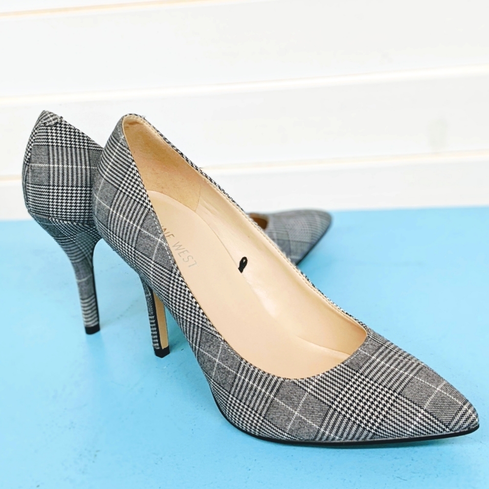 NWOT Nine West Women's Heels Pumps Plaid Shoes
